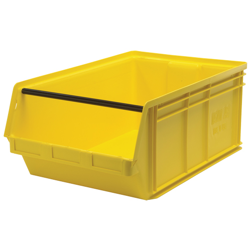 Contenants g&eacute;ants empilables, 18,375" la x 29" p x 11,875" h, Jaune Nuna Depot Inc.