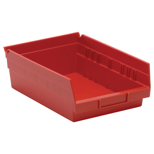 Bacs de rangement pour tablettes, 8-3/8" la x 4" H x 11-5/8" p, Rouge, Capacit&eacute; 30 lb Nuna Depot Inc.