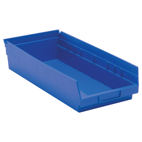 Bacs de rangement pour tablettes, 8-3/8" la x 4" H x 17-7/8" p, Bleu, Capacit&eacute; 40 lb Nuna Depot Inc.