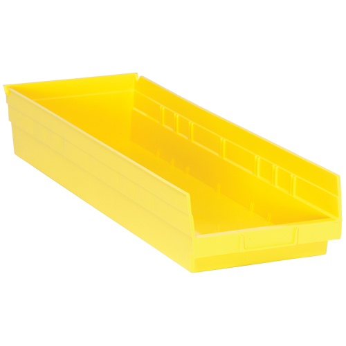 Bacs de rangement pour tablettes, 8-3/8" la x 4" H x 23-5/8" p, Jaune, Capacit&eacute; 50 lb Nuna Depot Inc.