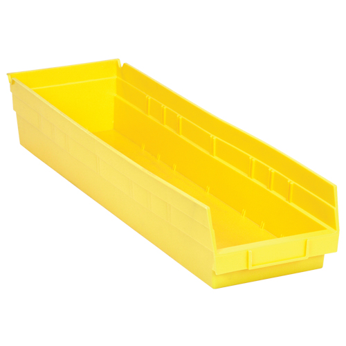 Shelf Bins, 6-5/8" W x 4" H x 23-5/8" D, Yellow, 50 lbs. Capacity Nuna Depot Inc.