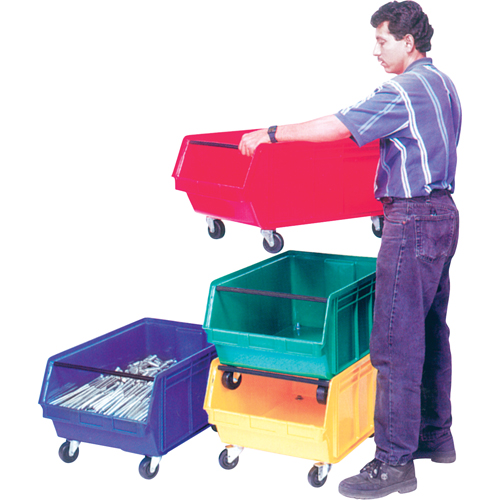 Mobile Giant Stacking Bin, 11-7/8" H x 18-3/8" W x 29" D, 150 lbs. Capacity, Blue Nuna Depot Inc.