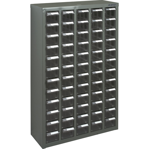 Casiers pour pi&egrave;ces KPC-500, Acier galvanis&eacute;, 60 tiroirs, 22-3/5" x 8-7/10" x 36-9/10", Gris Nuna Depot Inc.