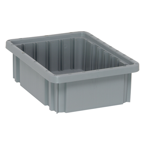 Contenants Divider Box, Plastique, 10,9" la x 8,3" p x 3,5" h, Gris Nuna Depot Inc.