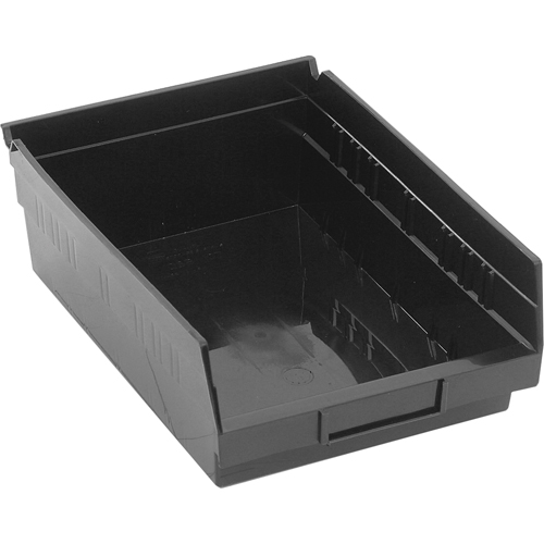 Shelf Bins, 8-3/8" W x 4" H x 11-5/8" D, Black, 30 lbs. Capacity Nuna Depot Inc.