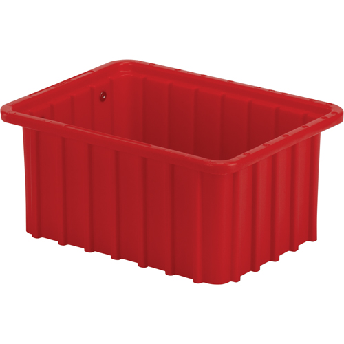 Contenant Divider Box, Poly&eacute;thyl&egrave;ne, 9,8" la x 7,3" p x 5" h, Rouge Nuna Depot Inc.