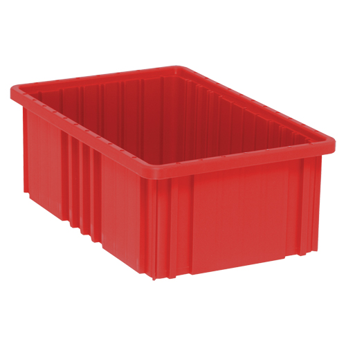 Contenants Divider Box, Plastique, 16,5" la x 10,9" p x 6" h, Rouge Nuna Depot Inc.