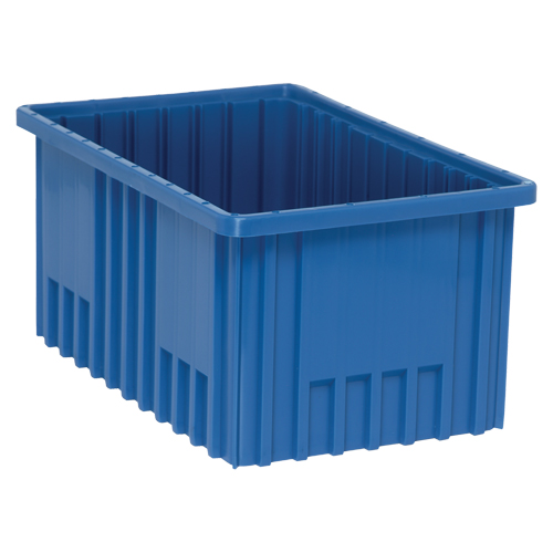 Divider Box&reg; Containers, Plastic, 16.5" W x 10.9" D x 8" H, Blue Nuna Depot Inc.