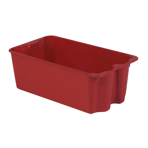 Stack-N-Nest&reg; Plexton Containers, 16.9" W x 30.6" D x 11.1" H, Red Nuna Depot Inc.