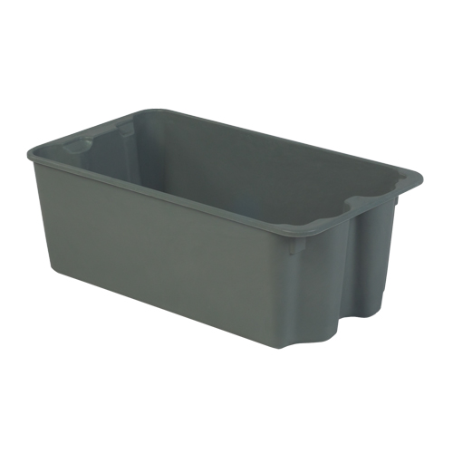Stack-N-Nest&reg; Plexton Containers, 16.9" W x 30.6" D x 11.1" H, Grey Nuna Depot Inc.
