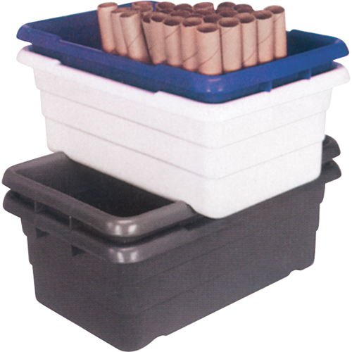 Bacs empilables en crois&eacute;, 16" la x  p x 8,5" h, Gris Nuna Depot Inc.