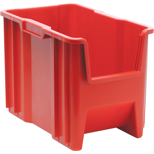 Giant Stacking Containers, 10.875" W x 17.5" D x 12.5" H, Red Nuna Depot Inc.
