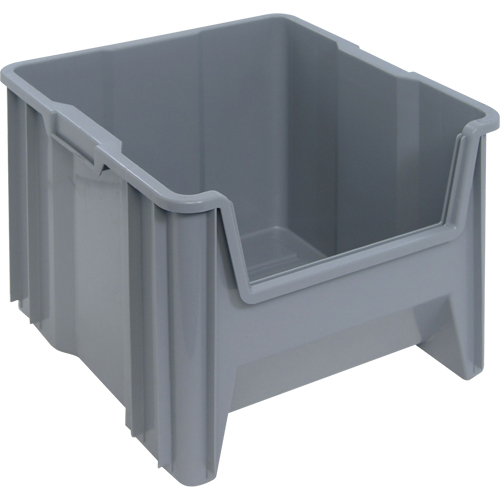 Giant Stacking Containers, 16.5" W x 17.5" D x 12.5" H, Grey Nuna Depot Inc.