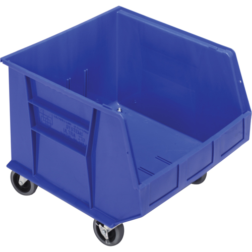 Mobile Bin, 14" H x 16-1/2" W x 18" D, 75 lbs. Capacity, Blue Nuna Depot Inc.