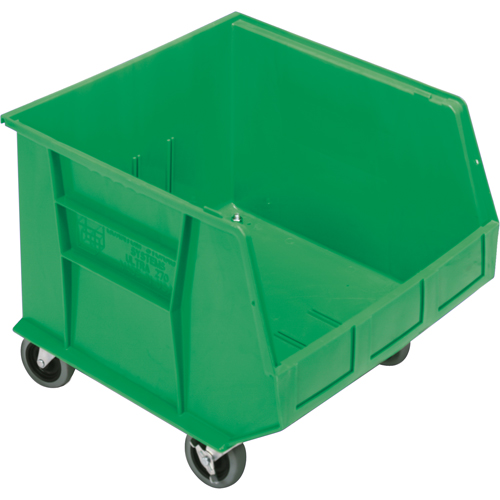Mobile Bin, 14" H x 16-1/2" W x 18" D, 75 lbs. Capacity, Green Nuna Depot Inc.