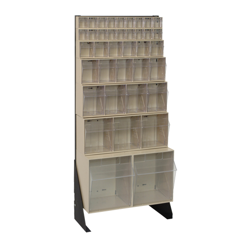 Tip-Out Bins Stand, 23-5/8" W x 8" D x 52" H, 38 Drawers Nuna Depot Inc.