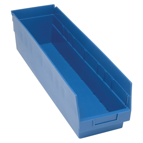 Bacs en plastique pour &eacute;tag&egrave;res Store More, 6-5/8" la x 6" H x 23-5/8" p, Bleu, Capacit&eacute; 90 lb Nuna Depot Inc.