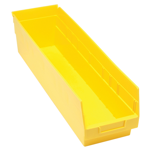 Bacs en plastique pour &eacute;tag&egrave;res Store More, 6-5/8" la x 6" H x 23-5/8" p, Jaune, Capacit&eacute; 90 lb Nuna Depot Inc.