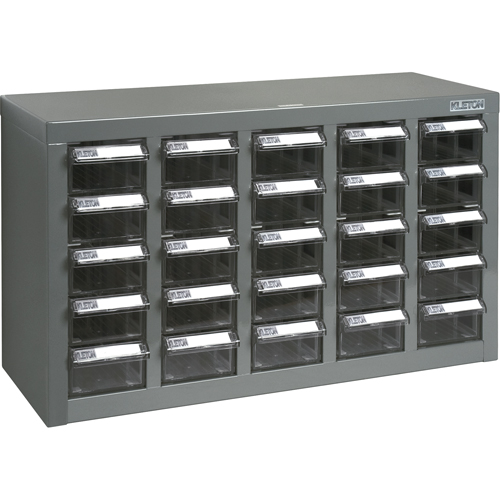 Casiers pour pi&egrave;ces KPC-600, Acier galvanis&eacute;, 25 tiroirs, 23-1/10" x 8-7/10" x 13-4/5", Gris Nuna Depot Inc.