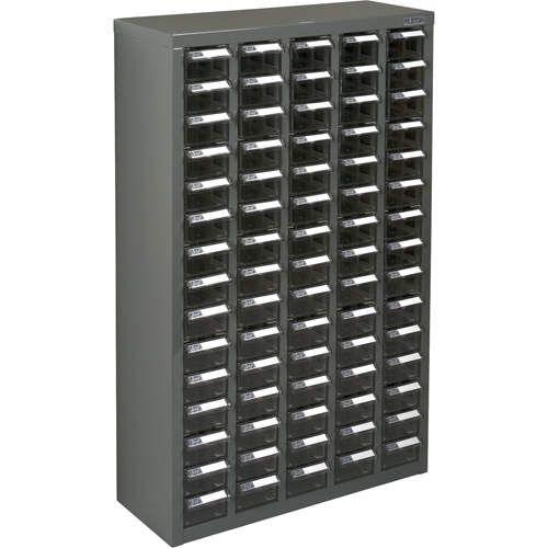 Casiers pour pi&egrave;ces KPC-600, Acier galvanis&eacute;, 75 tiroirs, 23-1/10" x 8-7/10" x 36-9/10", Gris Nuna Depot Inc.