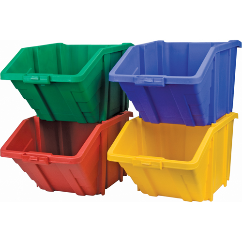 Bac g&eacute;ant en plastique, 15-1/2" la x 13" H x 25" p, Bleu, Capacit&eacute; 200 lb Nuna Depot Inc.