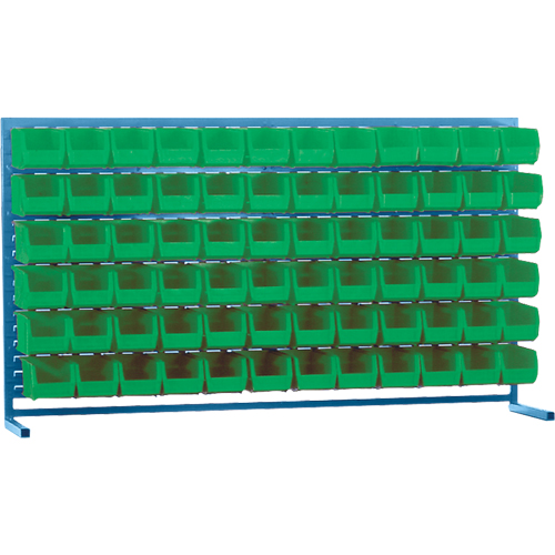 Rayonnage &agrave; persienne avec bacs, 72 bacs, 72" la x 15" p x 40" h Nuna Depot Inc.