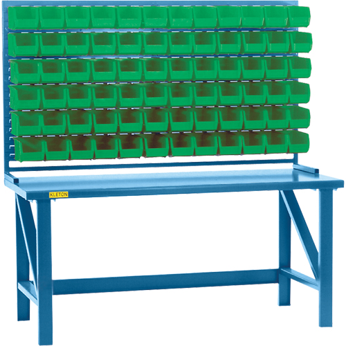 Rayonnage &agrave; persienne avec bacs, 36 bacs, 72" la x 15" p x 40" h Nuna Depot Inc.