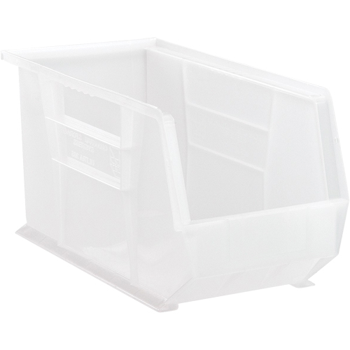 Clear-View Ultra Stack & Hang Bin, 8-1/4" W x 9" H x 18" D, Clear Nuna Depot Inc.