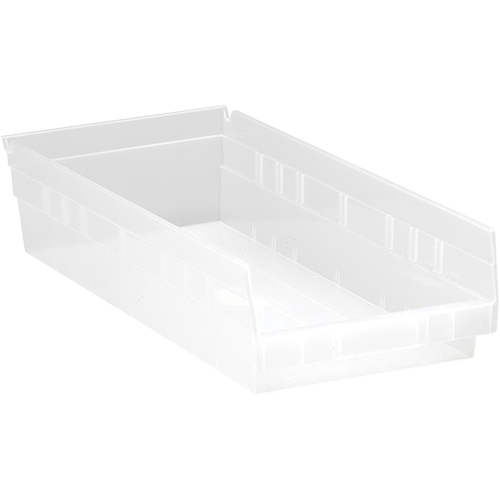 Bacs de rangement pour tablettes, 8-3/8" la x 4" H x 17-7/8" p, Transparent, Capacit&eacute; 40 lb Nuna Depot Inc.