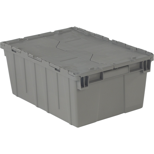 Flipak&reg; Polyethylene Plastic (PE) Distribution Containers, 21.9" x 15.2" x 9.3", Grey Nuna Depot Inc.