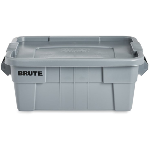 Bac de stockage Brute avec couvercle, 27,88” p x 16,5” la x 10,7" h, Capacit&eacute; 112 lb, Gris Nuna Depot Inc.