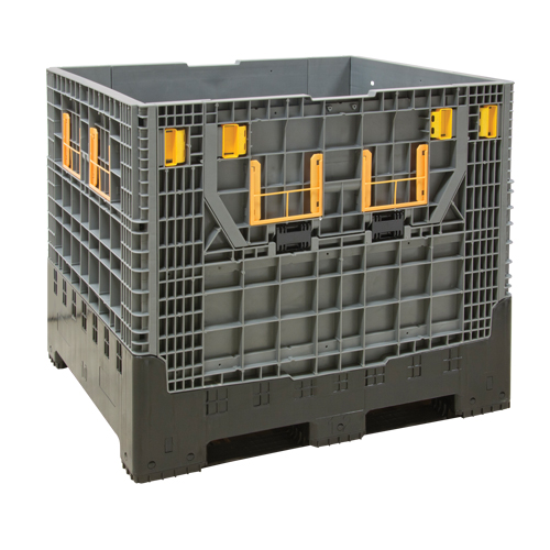 Contenant de vrac pliable, 47,2" lo x 39,4" la x 39,4" h, Gris Nuna Depot Inc.