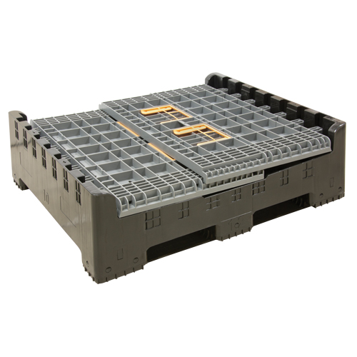 Contenant de vrac pliable, 47,2" lo x 39,4" la x 39,4" h, Gris Nuna Depot Inc.