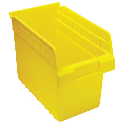 Store-Max Shelf Bins, 6-5/8" W x 8" H x 11-5/8" D, Yellow, 44 lbs. Capacity Nuna Depot Inc.