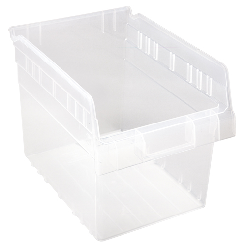Bacs pour &eacute;tag&egrave;re Store-Max, 8-3/8" la x 8" H x 11-5/8" p, Transparent, Capacit&eacute; 44 lb Nuna Depot Inc.