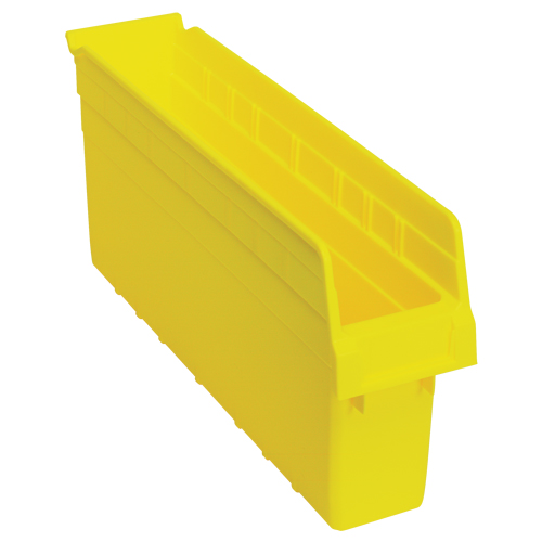 Store-Max Shelf Bins, 4-3/8" W x 8" H x 17-7/8" D, Yellow, 56 lbs. Capacity Nuna Depot Inc.