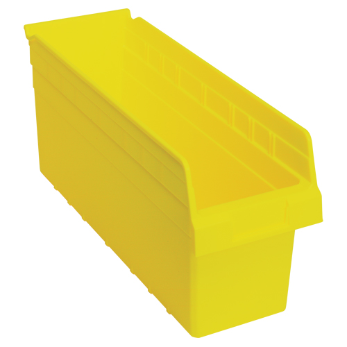 Store-Max Shelf Bins, 6-5/8" W x 8" H x 17-7/8" D, Yellow, 56 lbs. Capacity Nuna Depot Inc.