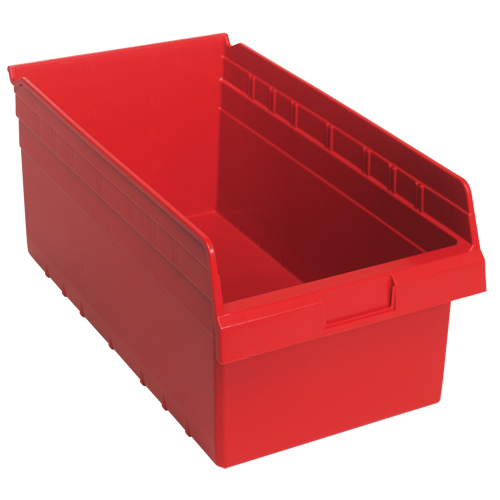 Bacs pour &eacute;tag&egrave;re Store-Max, 11-1/8" la x 8" H x 17-7/8" p, Rouge, Capacit&eacute; 56 lb Nuna Depot Inc.