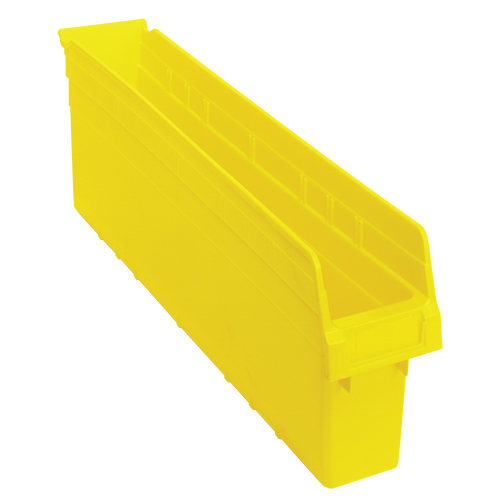 Store-Max Shelf Bins, 4-3/8" W x 8" H x 23-5/8" D, Yellow, 68 lbs. Capacity Nuna Depot Inc.