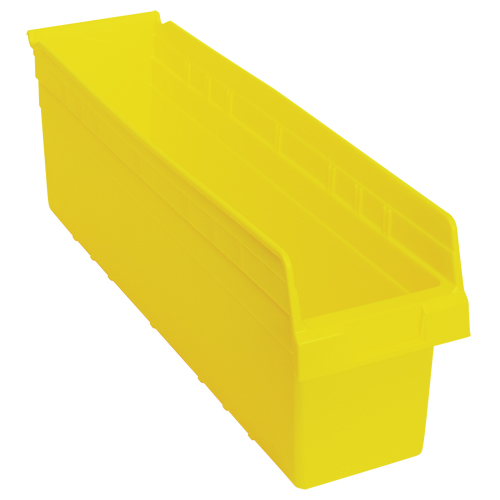 Store-Max Shelf Bins, 6-5/8" W x 8" H x 23-5/8" D, Yellow, 68 lbs. Capacity Nuna Depot Inc.