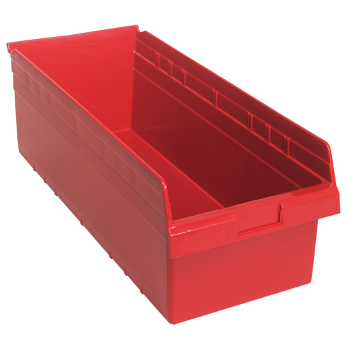 Bacs pour &eacute;tag&egrave;re Store-Max, 11-1/8" la x 8" H x 23-5/8" p, Rouge, Capacit&eacute; 68 lb Nuna Depot Inc.