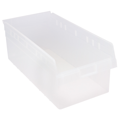 Bacs pour &eacute;tag&egrave;re Store-Max, 11-1/8" la x 8" H x 23-5/8" p, Transparent, Capacit&eacute; 68 lb Nuna Depot Inc.