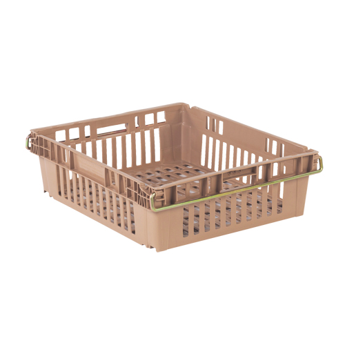 Agricultural Plastic Stack-N-Nest Container, 20.3" x 24" x 6.8", Beige Nuna Depot Inc.