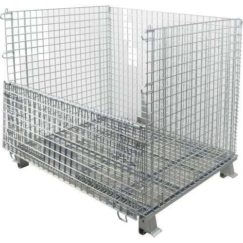 Conteneur repliable en m&eacute;tal grillag&eacute;, 40" la x 32" p x 34" h, Capacit&eacute; de 4000 lb Nuna Depot Inc.