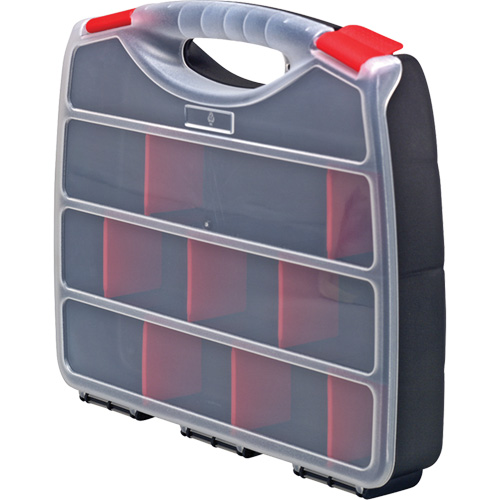 Plastic Compartment Box, 10" W x 12.5" D x 2-1/4" H, 22 Compartments Nuna Depot Inc.