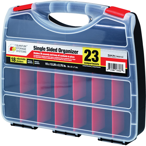 Plastic Compartment Box, 12-1/4" W x 15" D x 2-3/4" H, 23 Compartments Nuna Depot Inc.