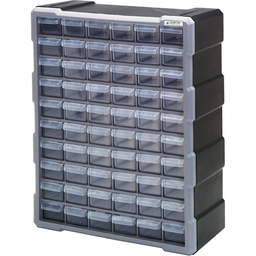 Armoire &agrave; tiroir, Plastique, 60 tiroirs, 15" x 6-1/4" x 18-3/4", Noir Nuna Depot Inc.