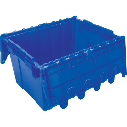 Flip Top Plastic Distribution Container, 21.65" x 15.5" x 12.5", Blue Nuna Depot Inc.