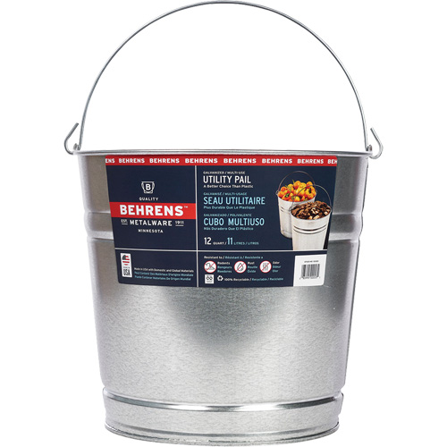 Pail, Galvanized Steel, 11 L Nuna Depot Inc.