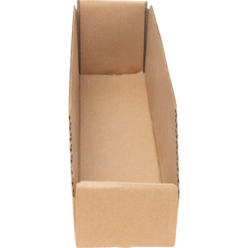Deep Corrugated Parts Bins, 3-3/4" W x 17-1/4" D x 4-1/2" H, Beige Nuna Depot Inc.